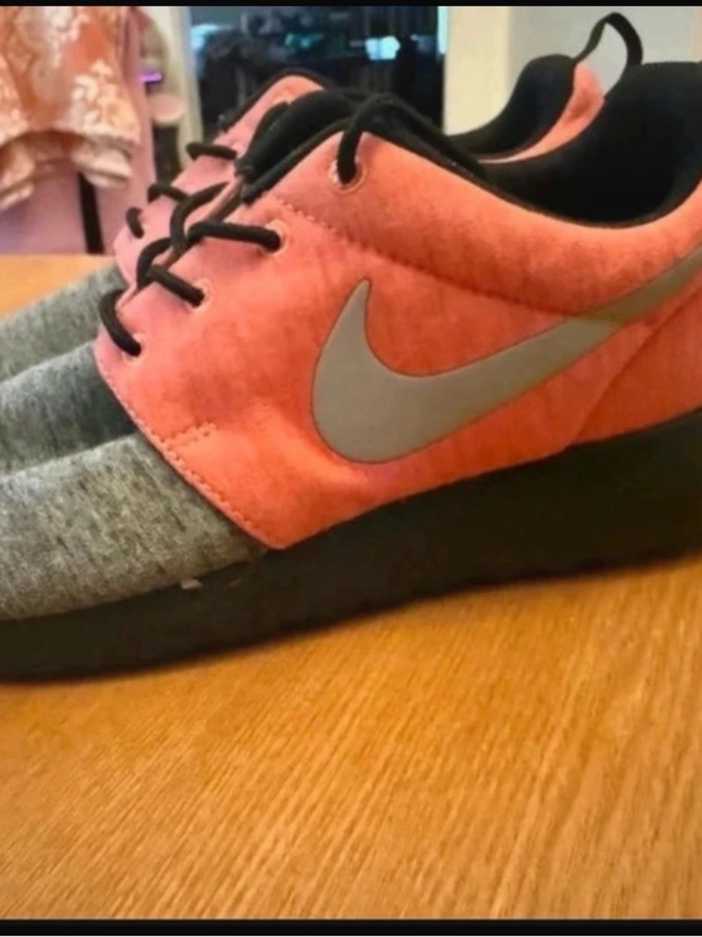 Nike Pink and Gray Athletic Sneakers